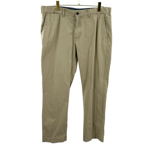 Tommy Hilfiger Custom Fit Khaki Tan Chino Pants Mens 38 x 30 Business Casual - Picture 1 of 9